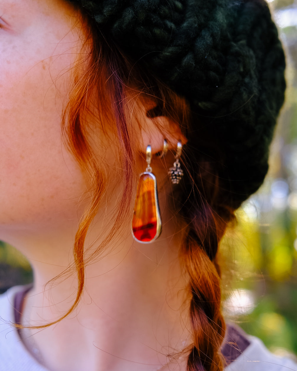 Montana Agate Trout Earrings