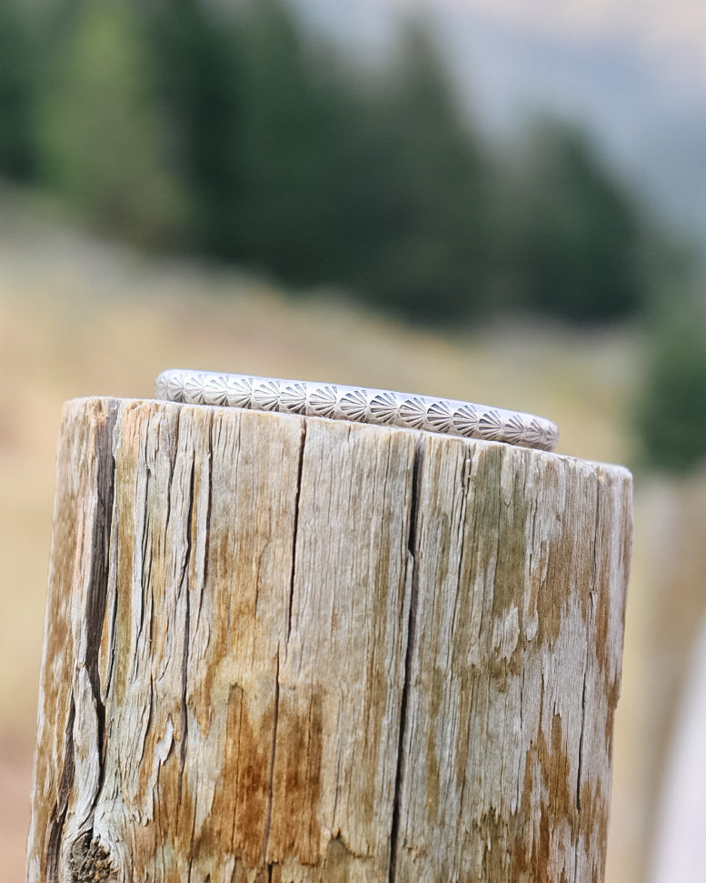 Shell Stamped Cuff