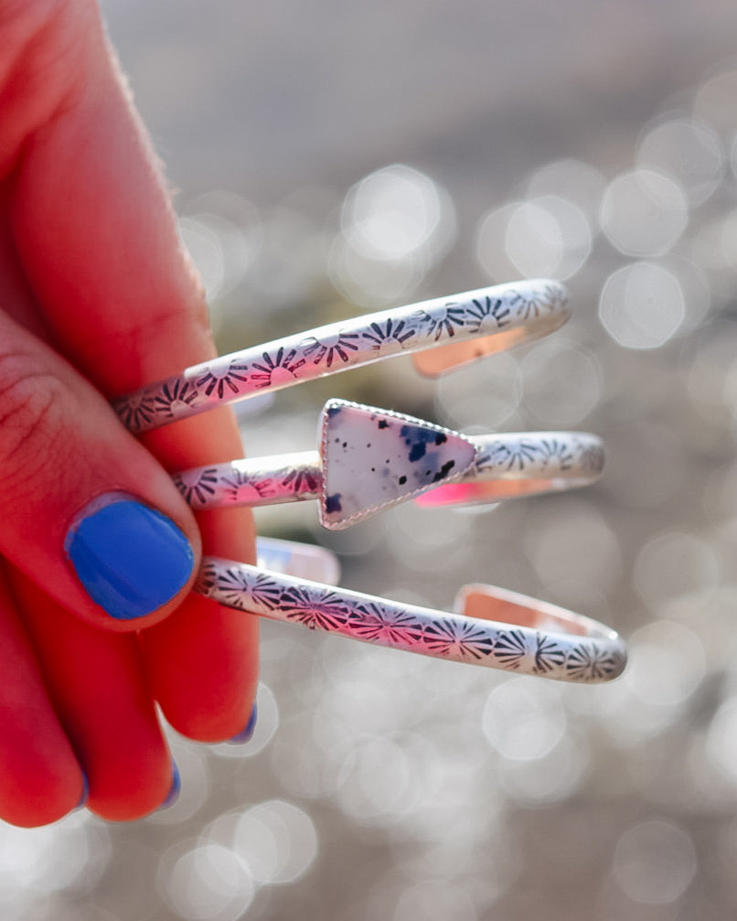 Montana Agate Sunrise Cuff || 5.5''