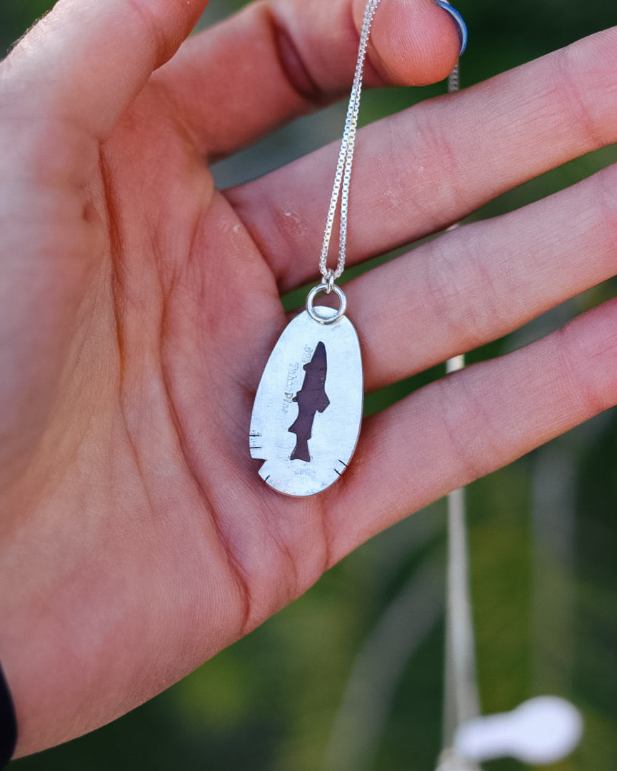 Montana Agate Trout Neckalce