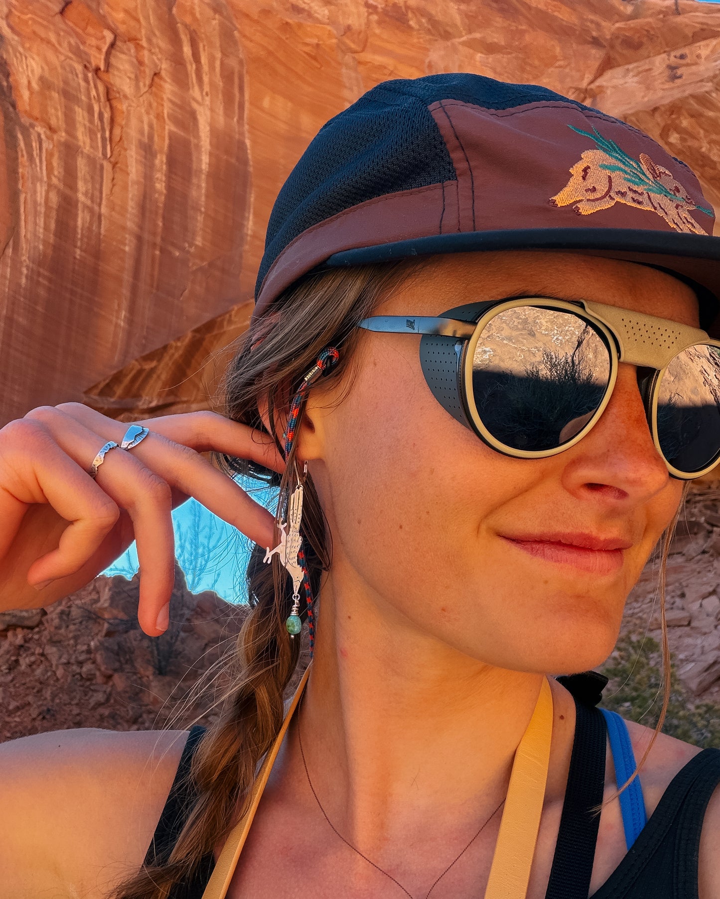 Road Runner Earrings || Lone Mountain Turquoise Beads