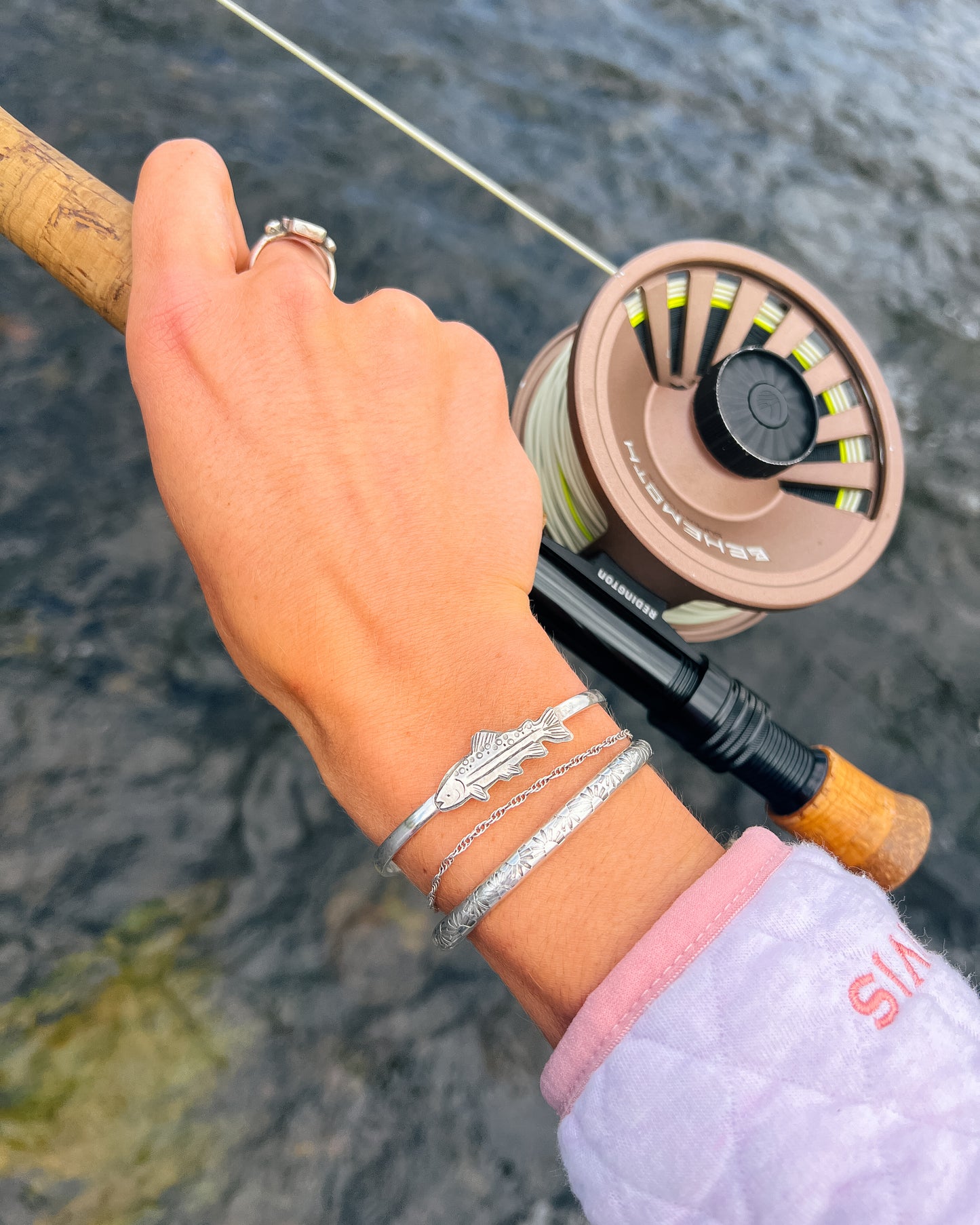 Tahoe Trout Cuff || Moonstone || 5.5''