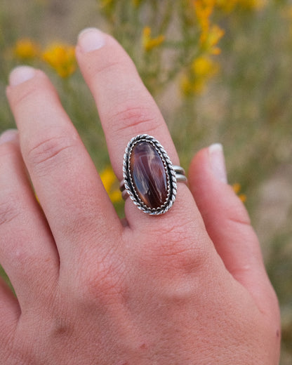 Carnelian Agate Ring || 7