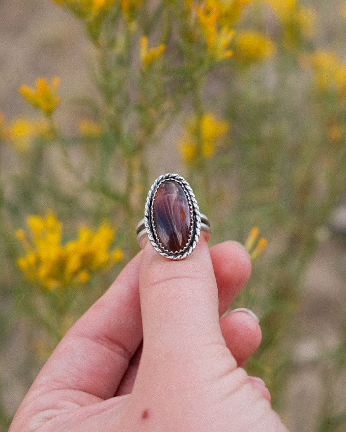 Carnelian Agate Ring || 7