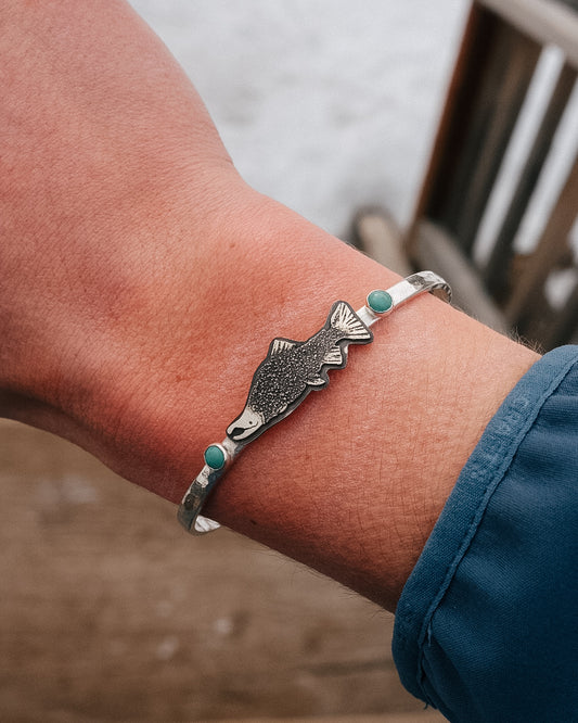 Kokanee Salmon Cuff || Turquoise