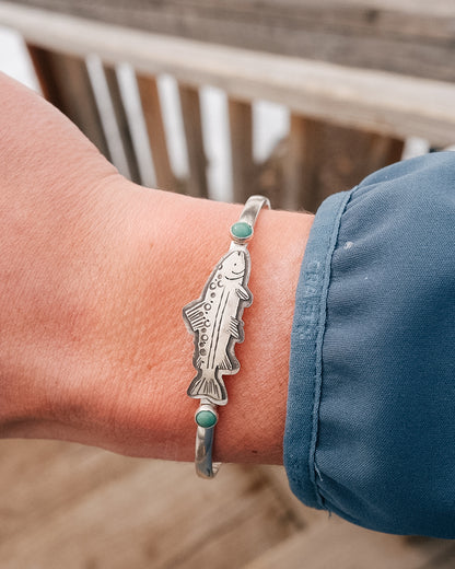 Tahoe Trout Cuff. || Turquoise