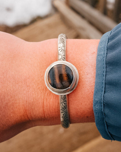 Montana agate Sunrise Cuff || 5.5''