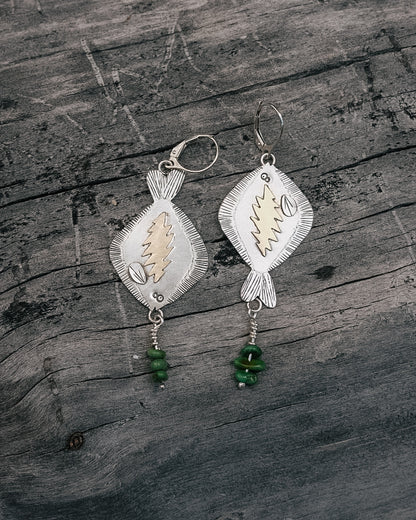 Grateful Halibut Earrings || Turquosie