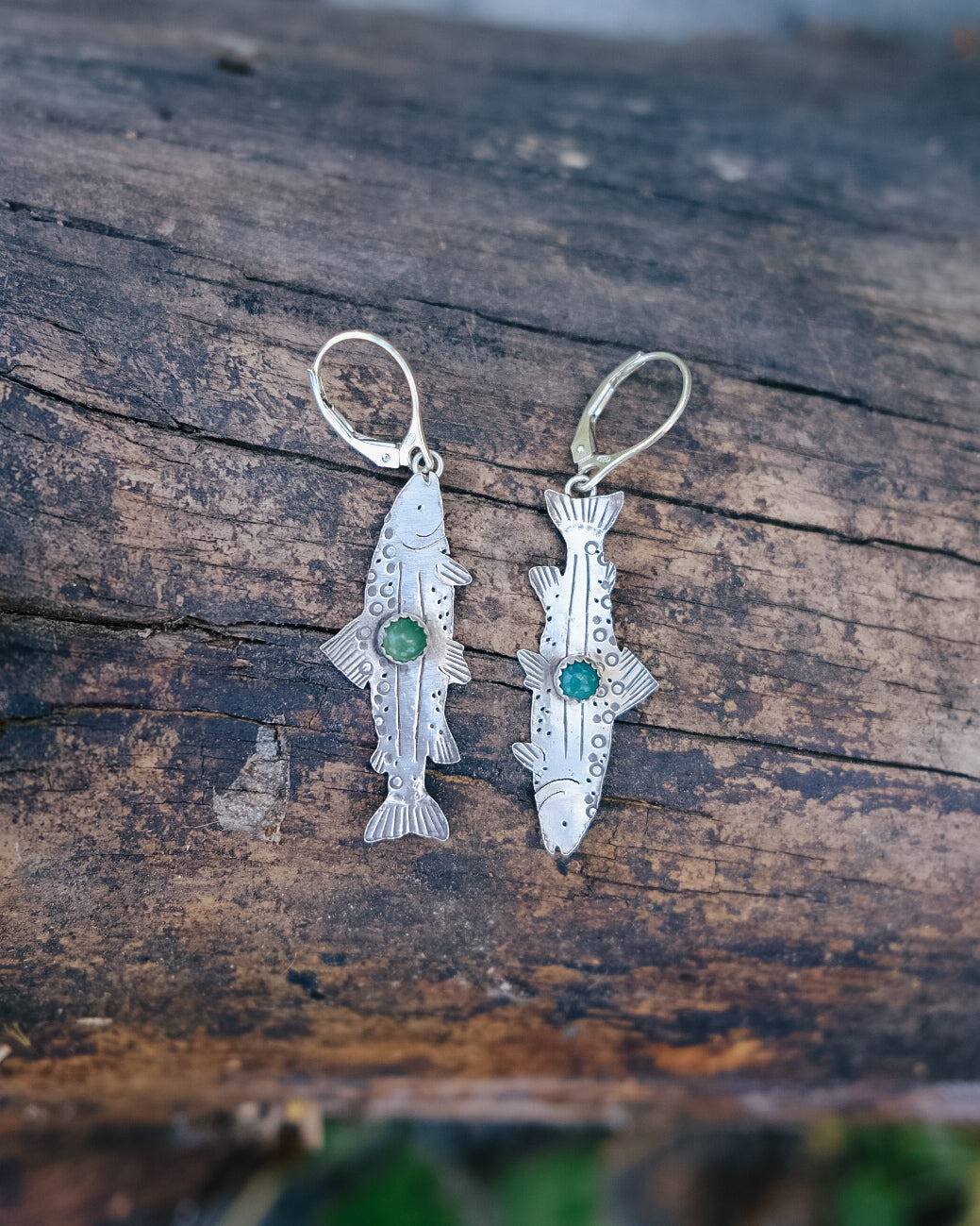 Tahoe Trout Earrings || Turquoise