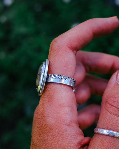 Montana Agate Trout Ring || 8.75