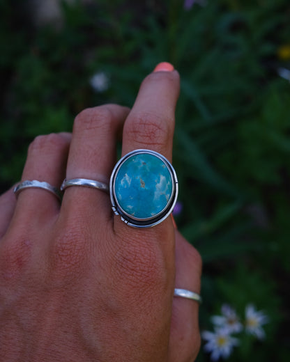Split Trout Ring || Kingsman Turquoise || 7.75-8