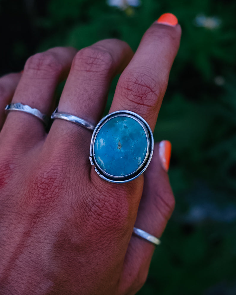 Split Trout Ring || Kingsman Turquoise || 7.75-8