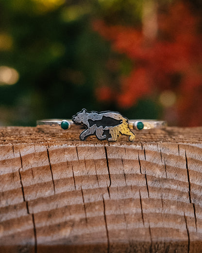 Girl Dinner Bear Cuff || Salmon || 6"