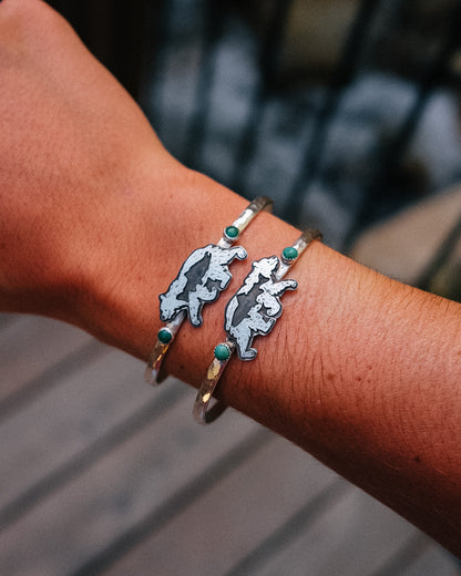 Girl Dinner Bear Cuff || Trout || 6"