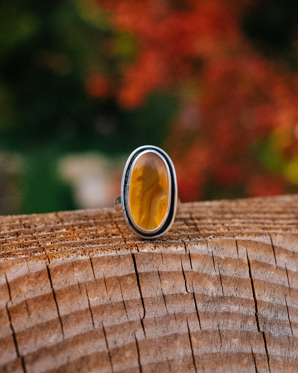 Montana Agate Trout Ring || 8.5