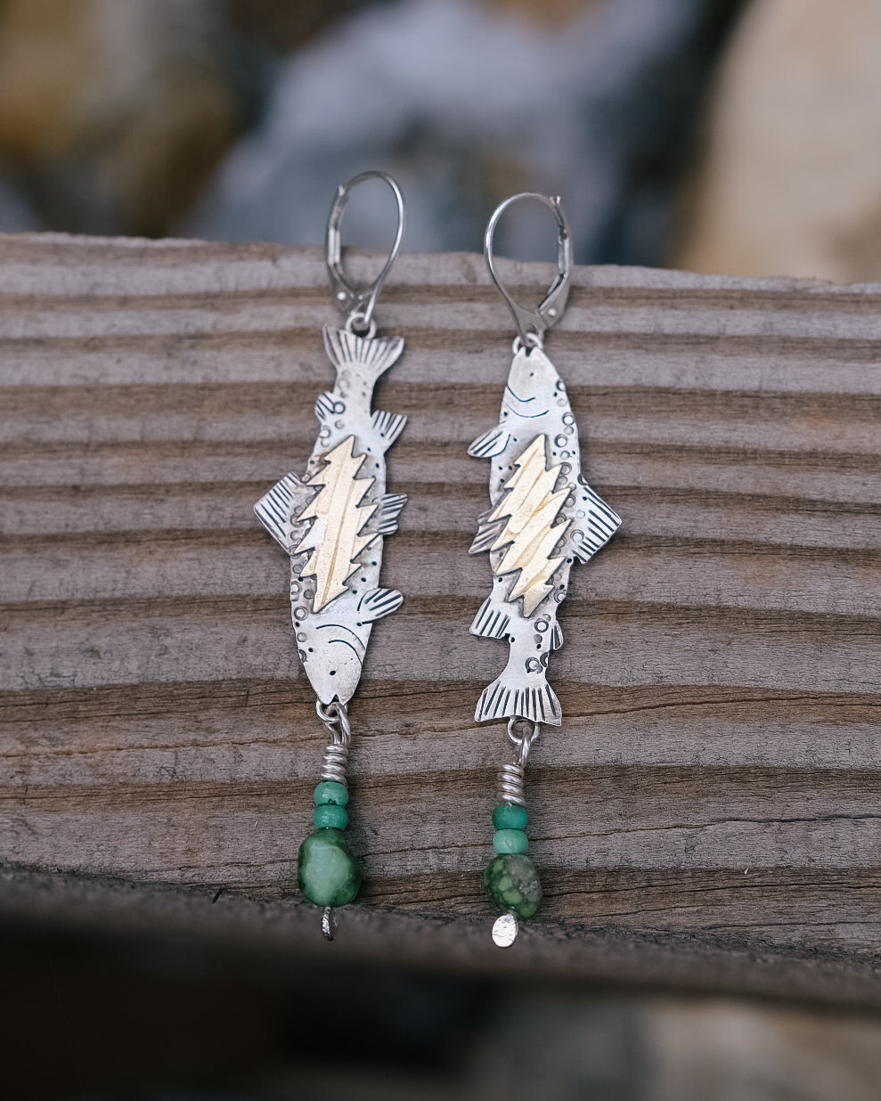 Grateful Trout || Sonoran Gold + Emerald Valley Turquoise