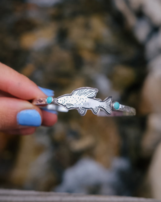 Arctic Greyling Cuff || Turquoise