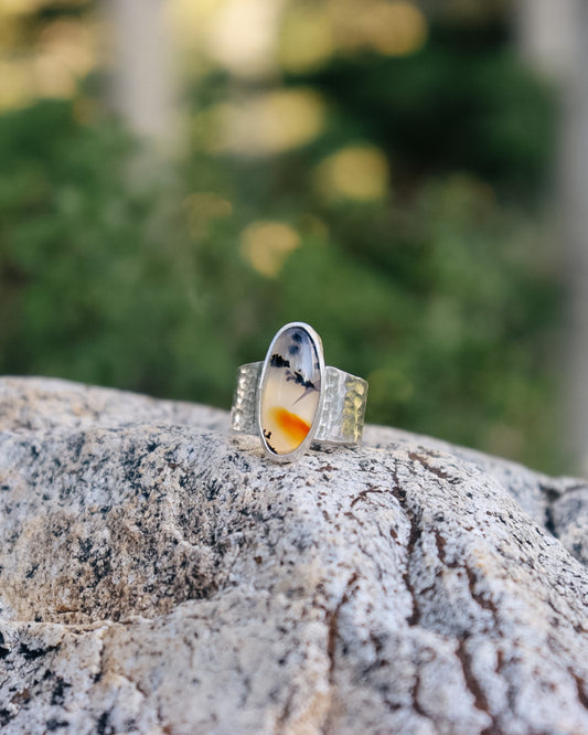 Yellowstone Montana Agate Ring || 10.25-10.5