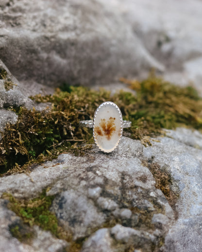 Dendritic Agate Ring || 7.5