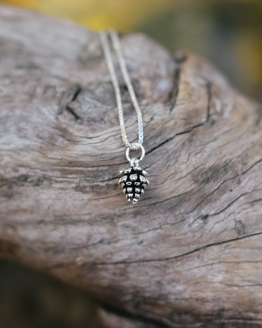 pinecone necklace