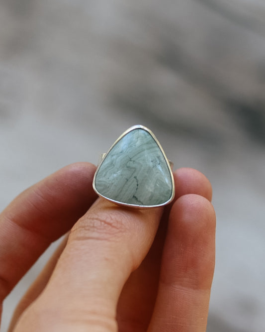 Gary Green Jasper Mountain Ring || 7.25