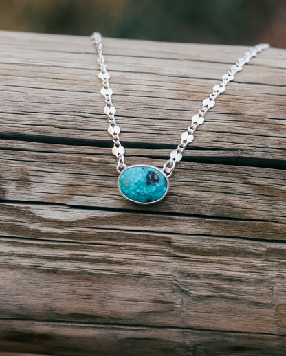 Stevie Necklace || White Water Turquoise