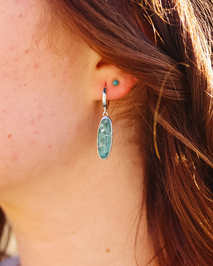 Carico Lake Turquoise Surf Board Earrings