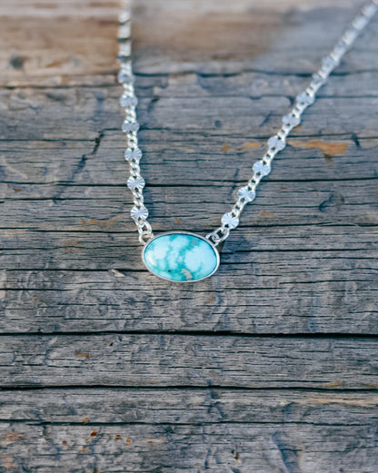 Stevie Necklace || White Water Turquoise