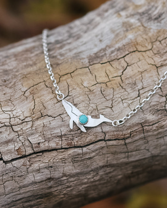 Turquoise Whale Necklace