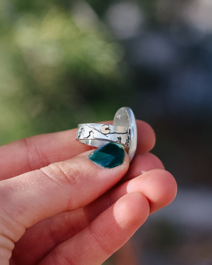 Gary Green Jasper Mountain Ring || 6.5-6.75