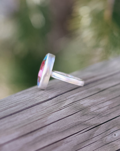 Pink Mojave Turquoise Ring || 7