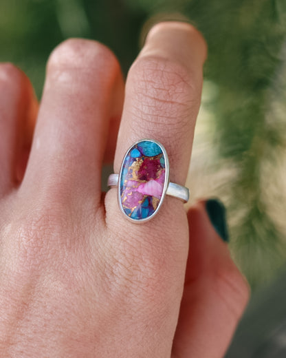 Pink Mojave Turquoise Ring || 7