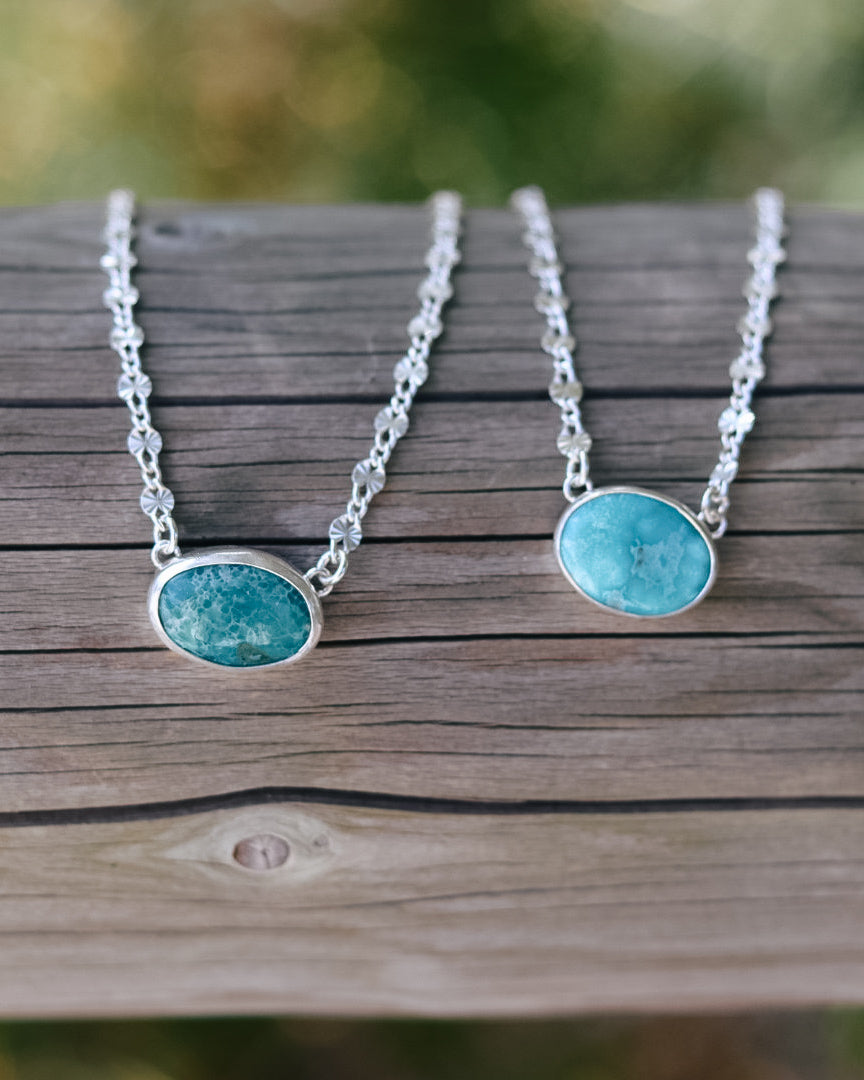 Stevie Necklace || White Water Turquosie