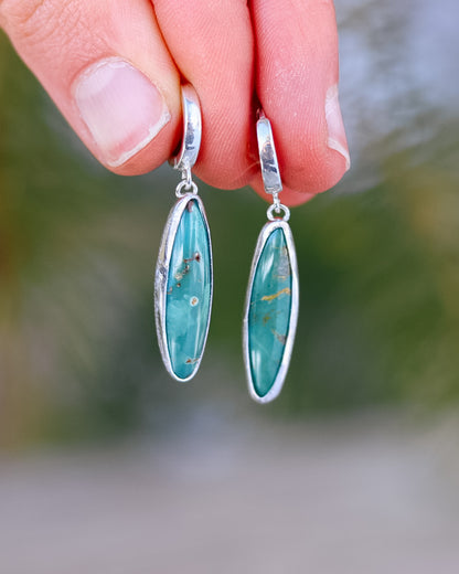 Carico Lake Turquoise Surf Board Earrings