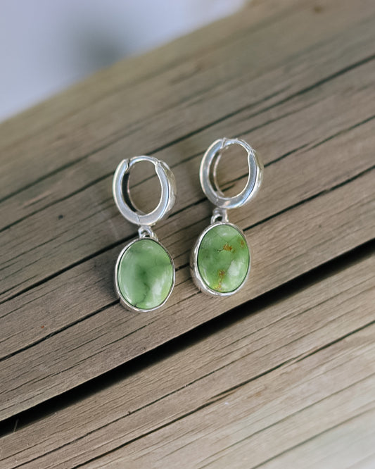 Verde Valley Turquoise Huggie Hoop Earrings
