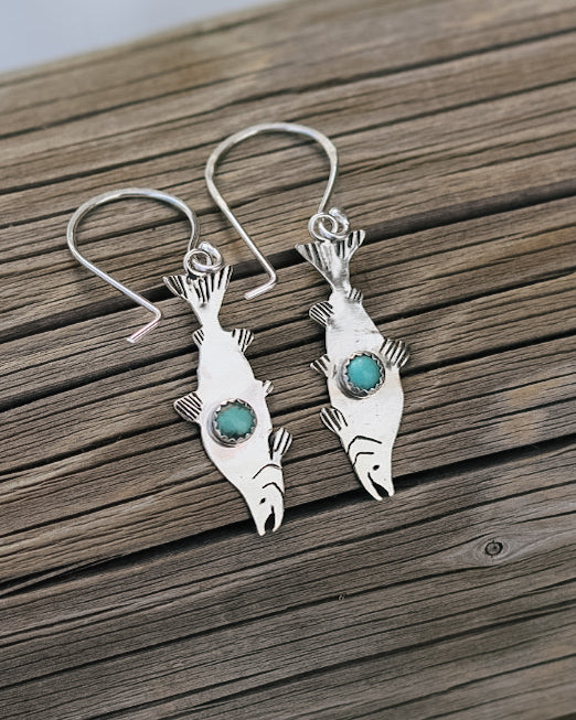 Salmon Earrings || Lone Mountain Turquoise