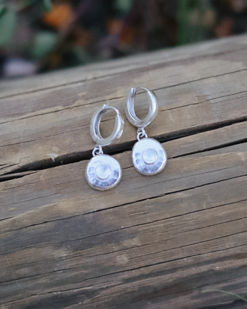 Moonstone Pebble Huggies