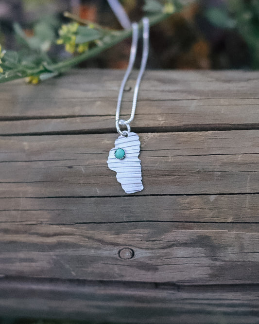 Lake Tahoe Necklace || Lone Mountain Turquoise