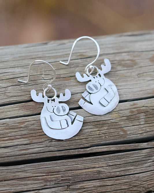 Douglas Doodle Moose Earrings