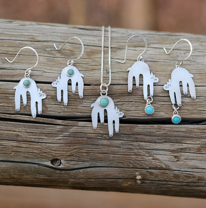 Doodle Bear Necklace || Lone Mountain Turquoise