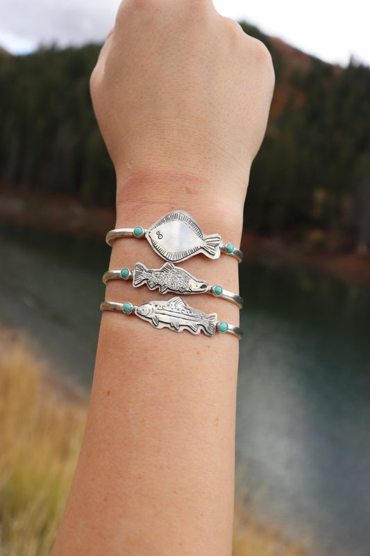 Tahoe Trout Cuff || Lone Mountain Turquoise