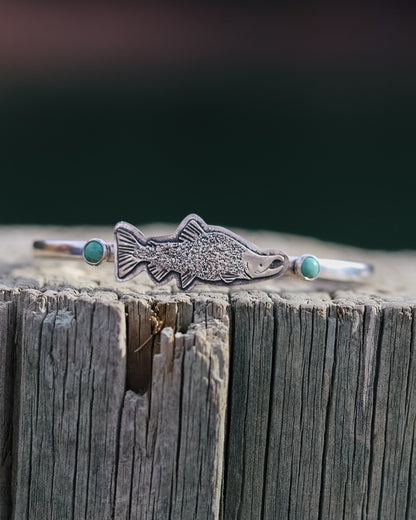 Kokanee Salmon Cuff || Lone Mountain Turquoise