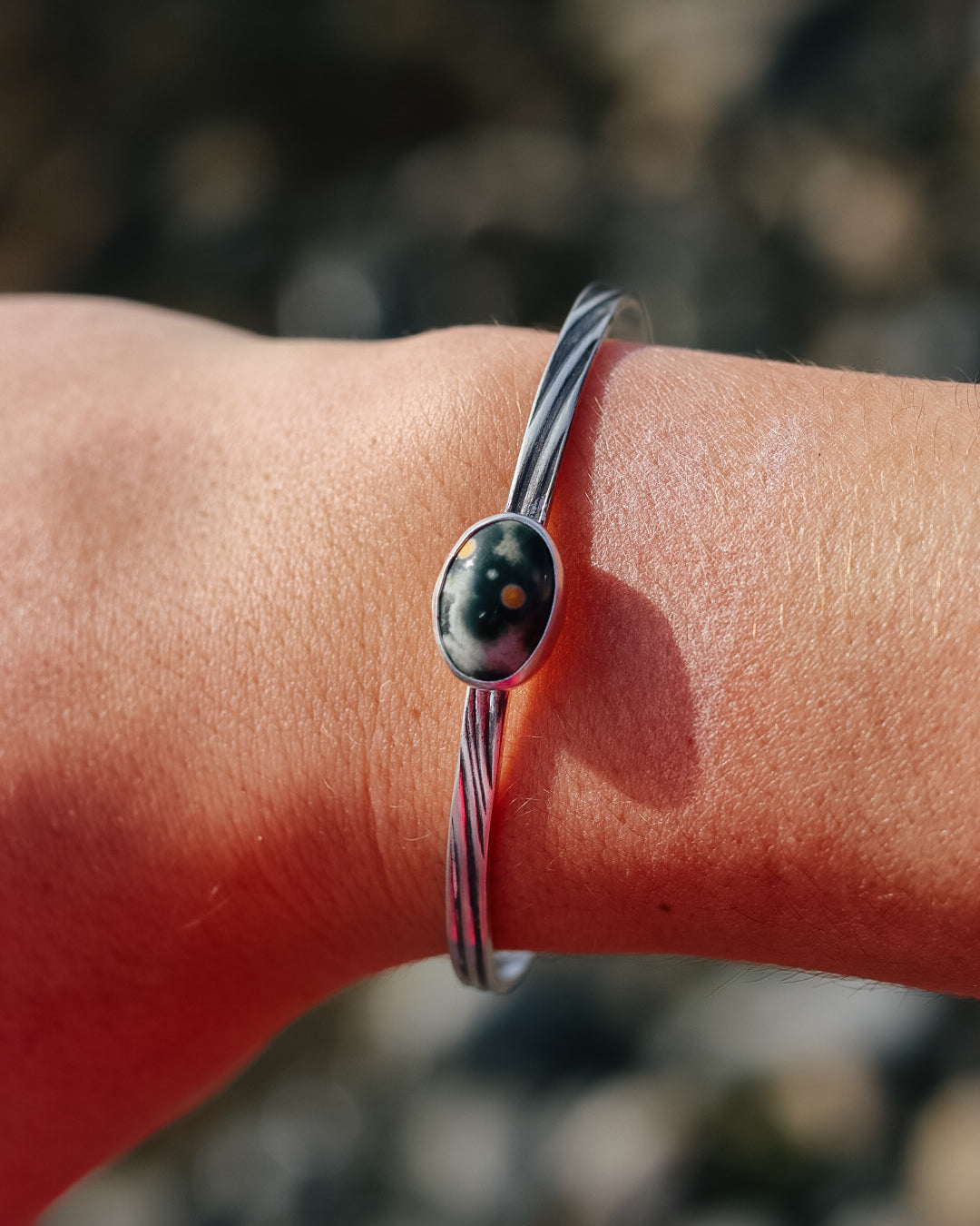 Ocean Jasper Topo Cuff || 6''