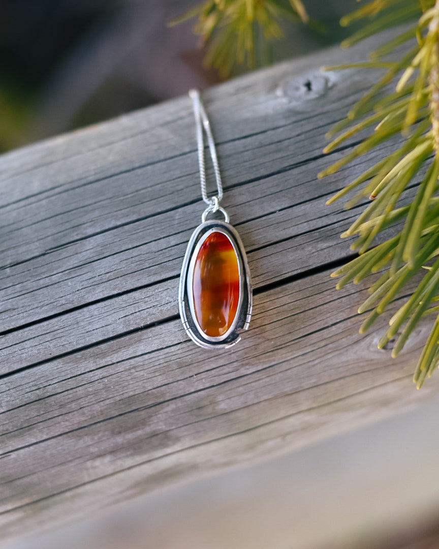 Montana Agate Trout Neckalce