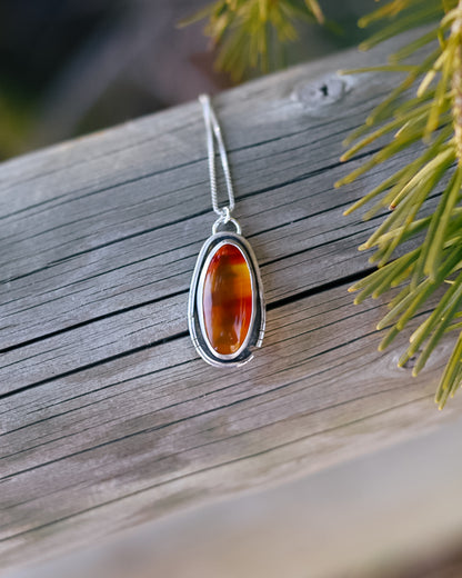 Montana Agate Trout Neckalce