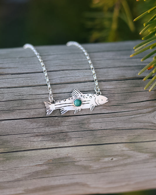 Tahoe Trout Bar Necklace
