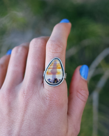 Montana Agate Trout Ring || 8.5