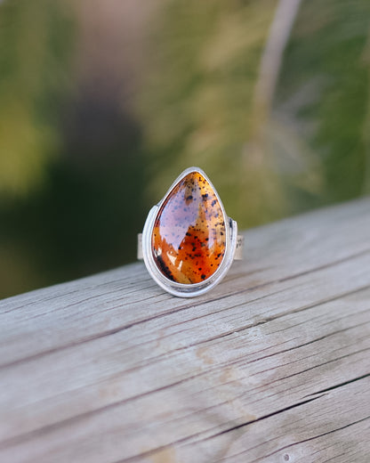 Montana Agate Trout Ring || 8.5