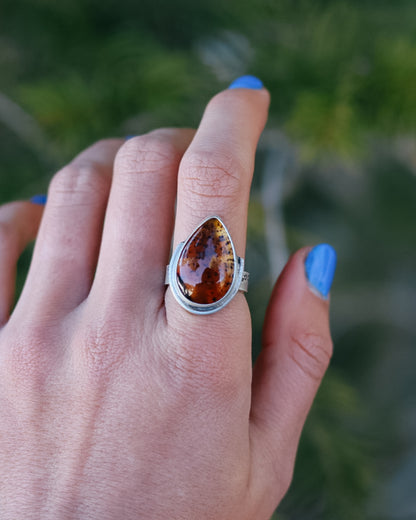 Montana Agate Trout Ring || 8.5