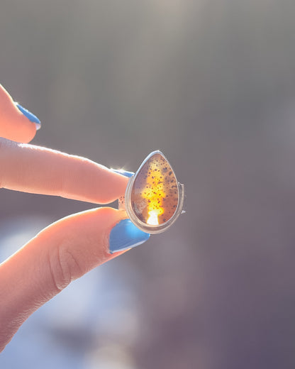 Montana Agate Trout Ring || 8.5